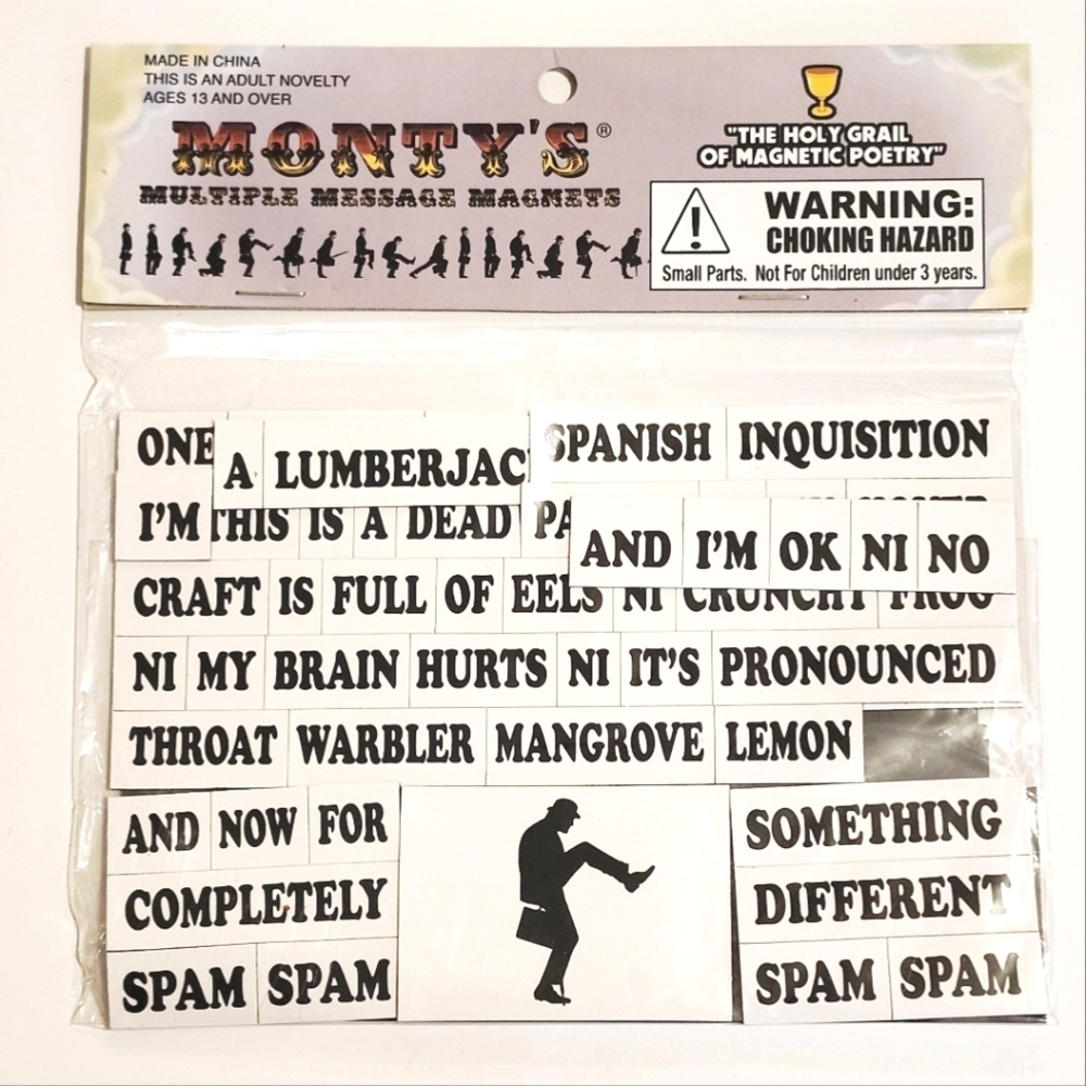 *4 for $30* Monty's Multiple Message Magnets - Monty Python.